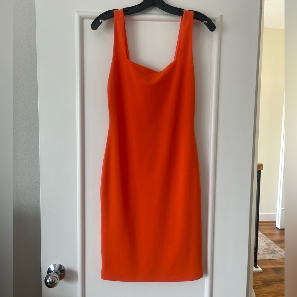 Alice + Olivia Vibrant Orange Dress